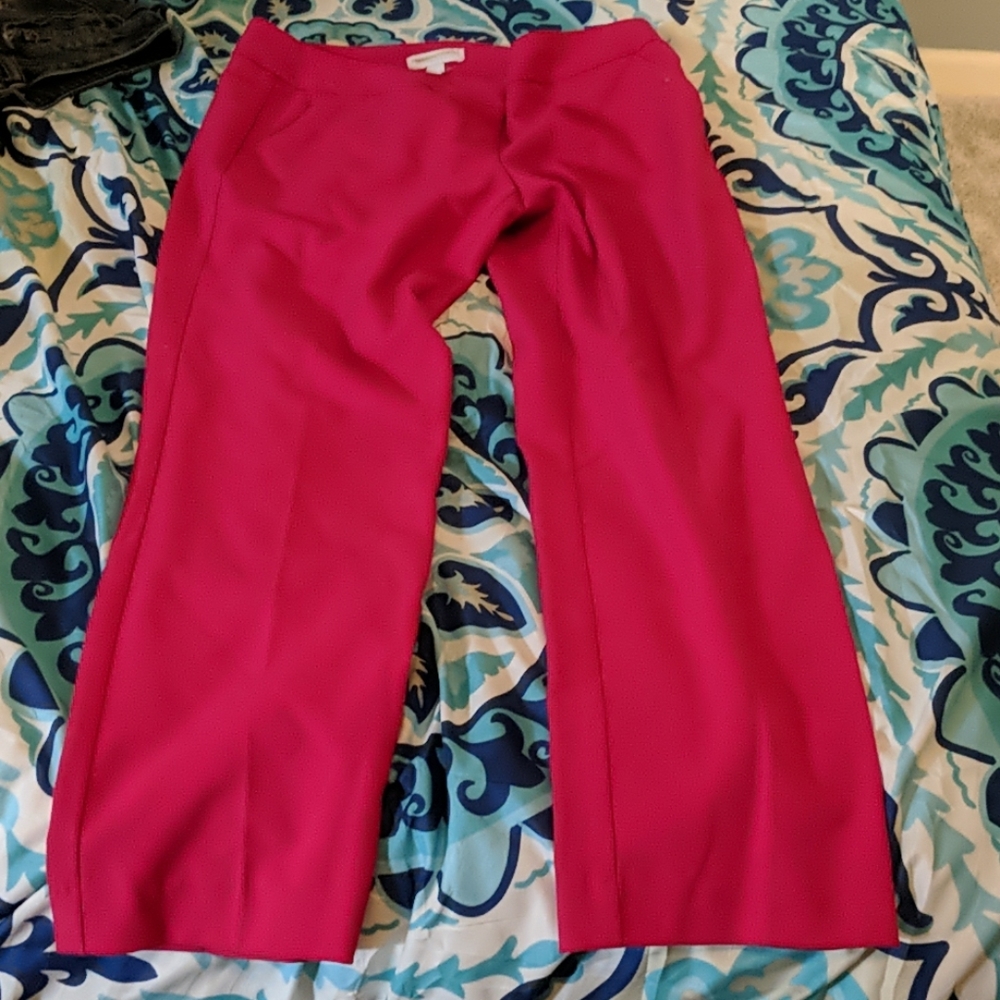 New York and Company 4 Hot Pink Straight Leg Pant